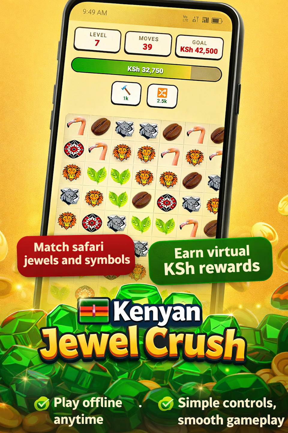 Kenyan jewel crush