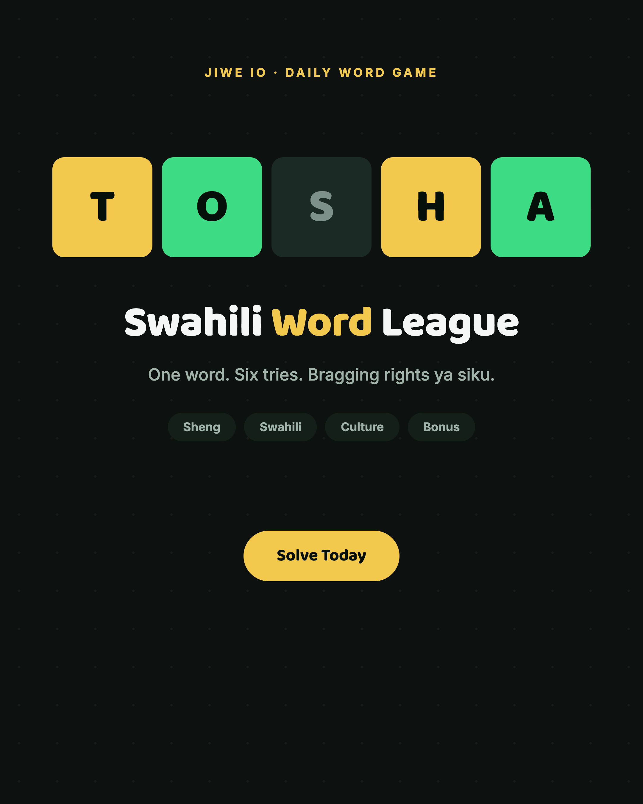 Swahili Word League